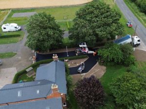 new drive way at yew tree farm